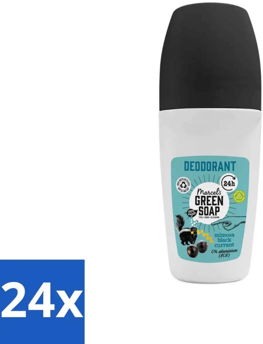 Marcel's Green Soap Deodorant Roller Mimosa & Blackcurrant 50ml