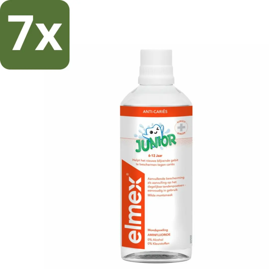 Elmex Mondspoeling Junior 400ml - 7 Stuks