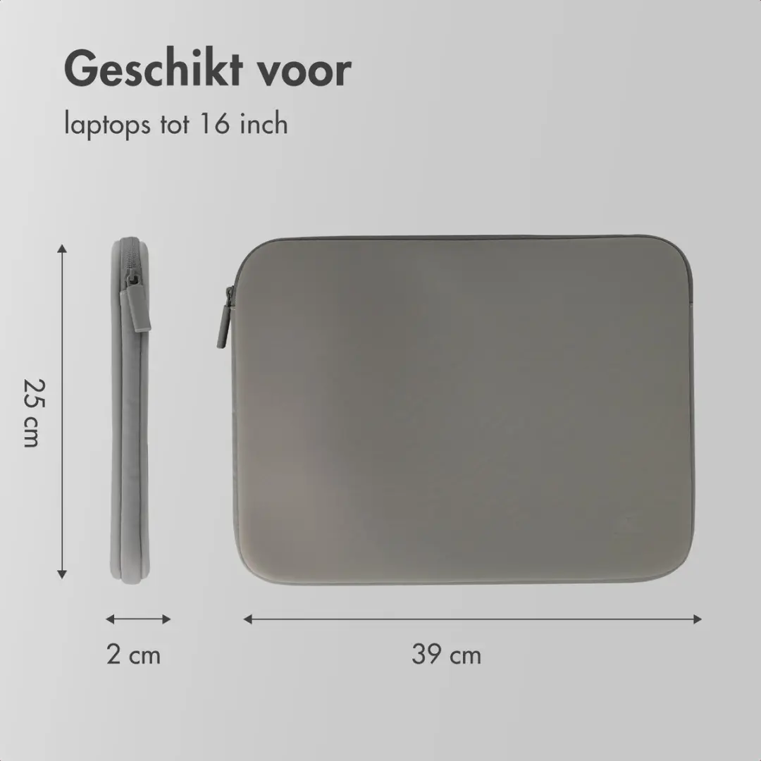 Accezz Laptophoes 16 inch - Slate Gray