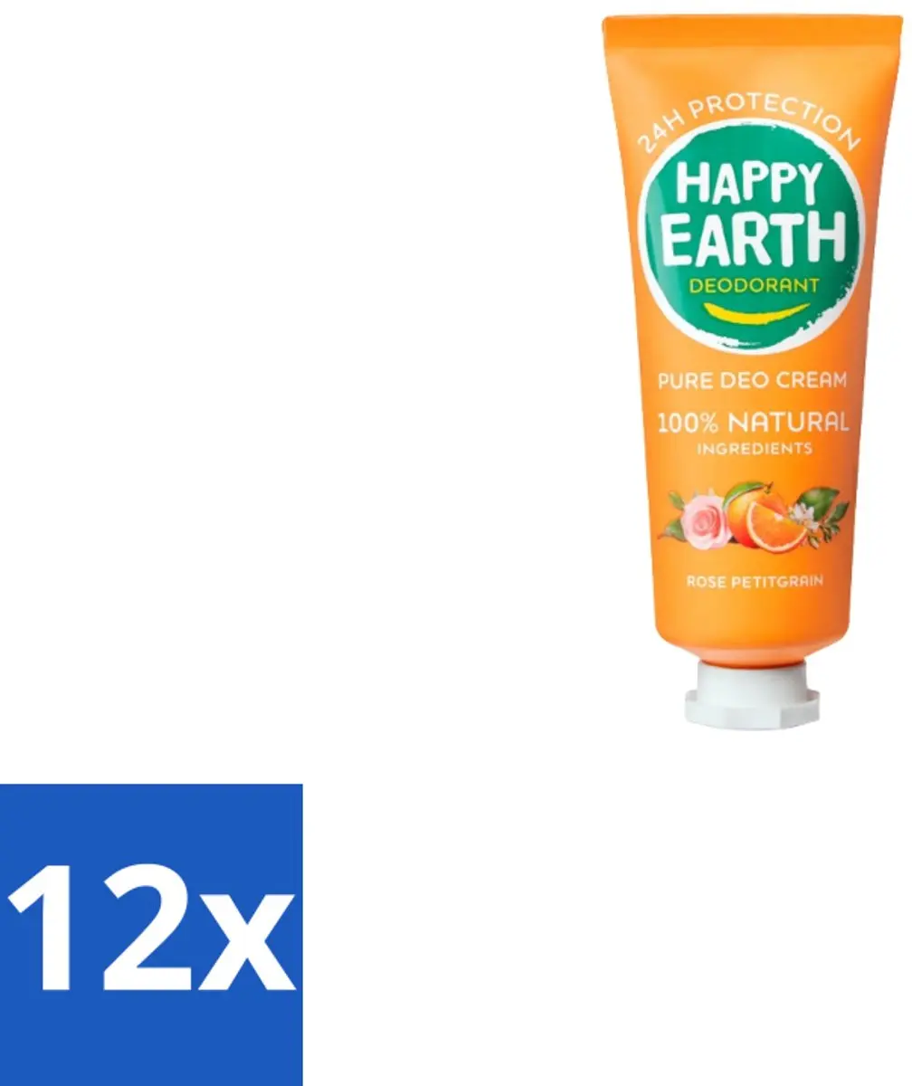 Happy Earth Deodorant Crème Rose Petitgrain 40ml