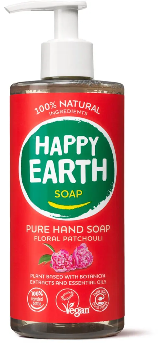 Happy Earth Floral Patchouli Handzeep 300ml - 24 Stuks