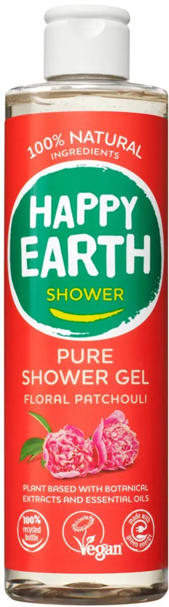 Happy Earth Douchegel Patchouli 300ml - 20 Stuks
