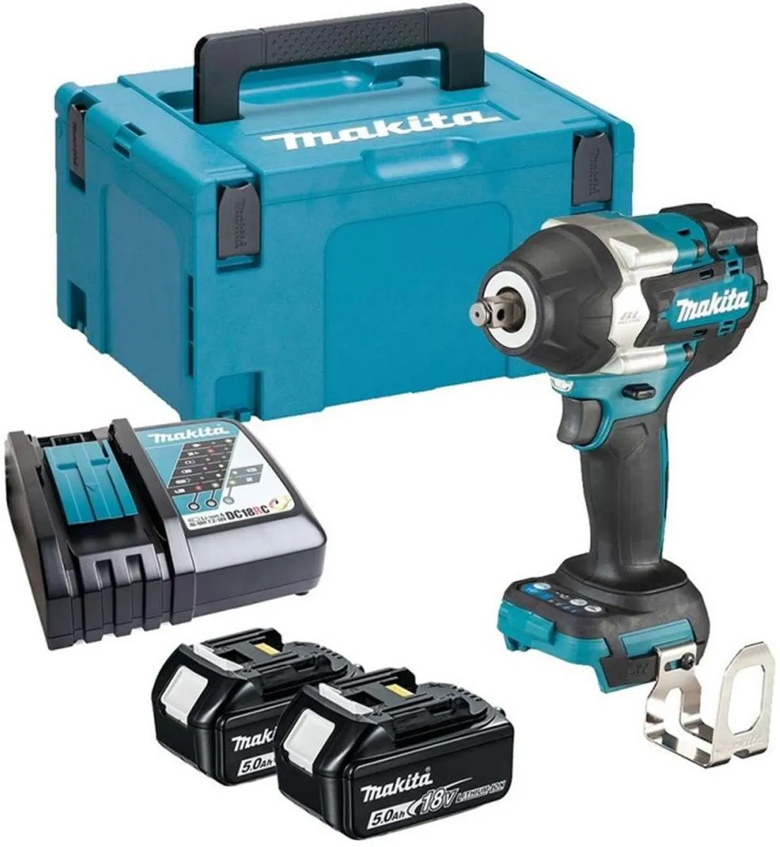 Makita DTW700RTJ Slagmoersleutel 18V - 700Nm - 2x5.0Ah - Koolborstelloos
