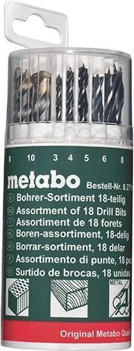 Metabo 18-delige Borenset 627190000