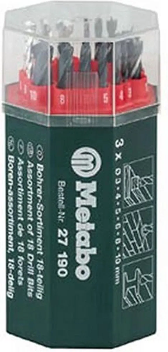 Metabo 18-delige Borenset 627190000