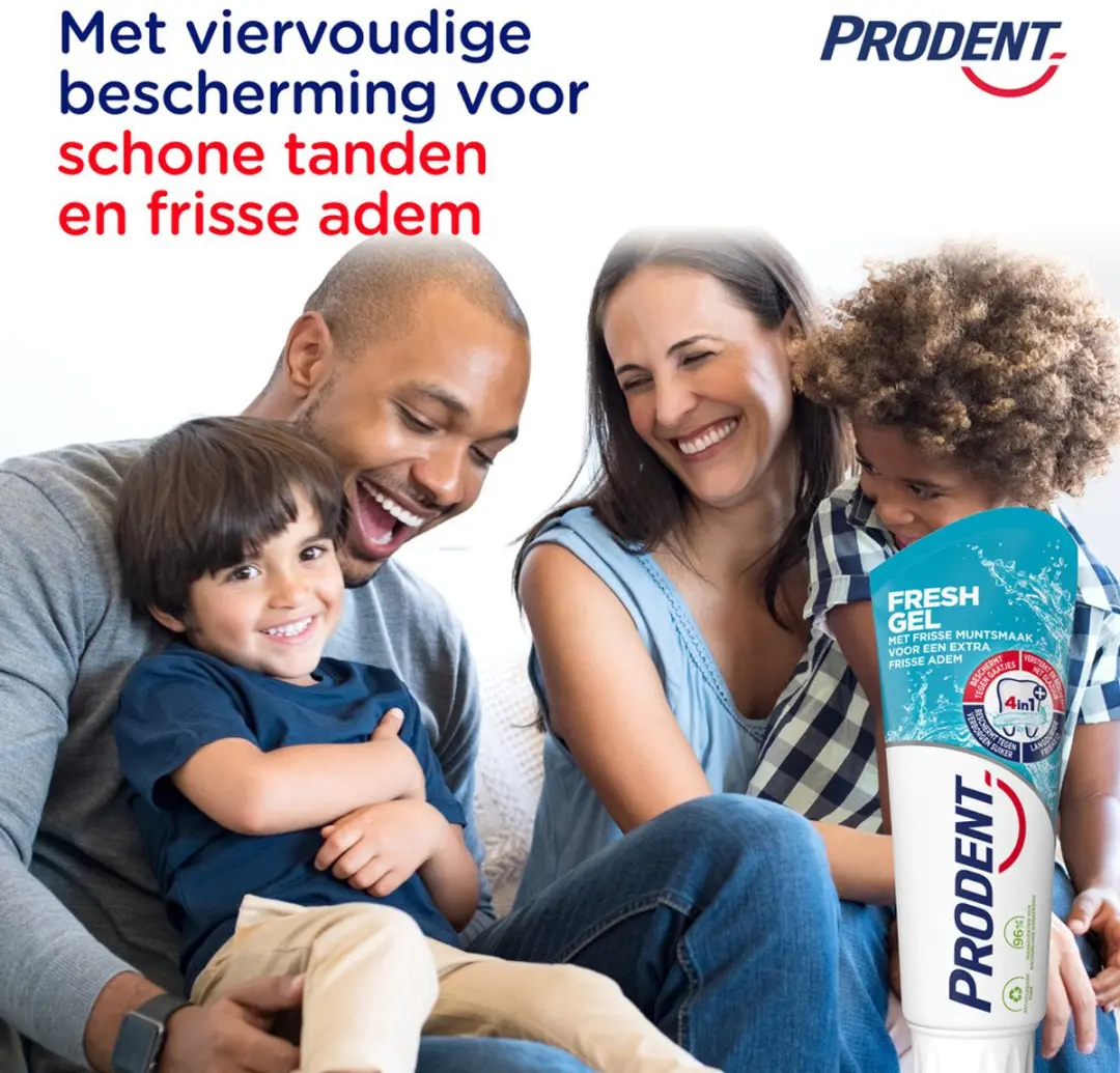 Prodent Fresh Gel Tandpasta 75ml - 15 Stuks