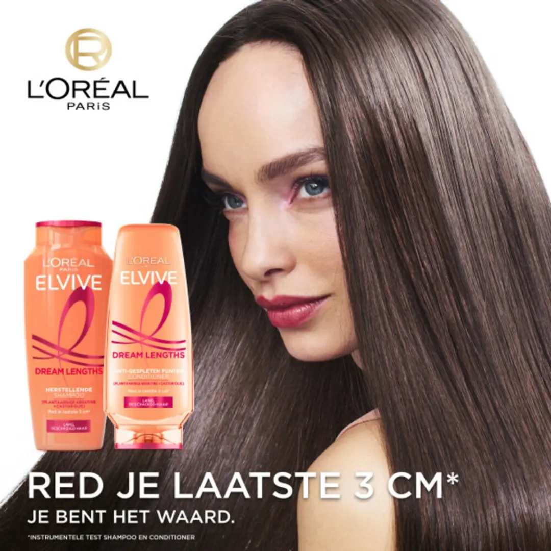 L'Oréal Elvive Dream Lengths Shampoo 750ml - 3 Stuks