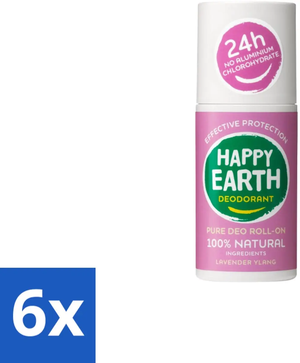 Happy Earth Deodorant Roll-On Lavender Ylang 75ml