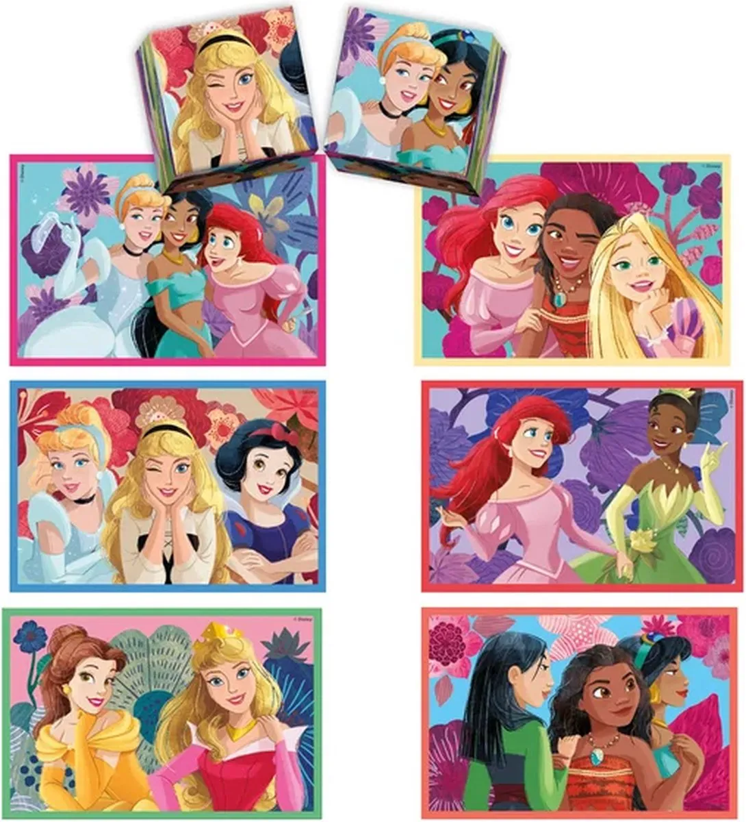 Clementoni Disney Princess Edukit 4-in-1 - Puzzel, Memory & Blokken - 18297