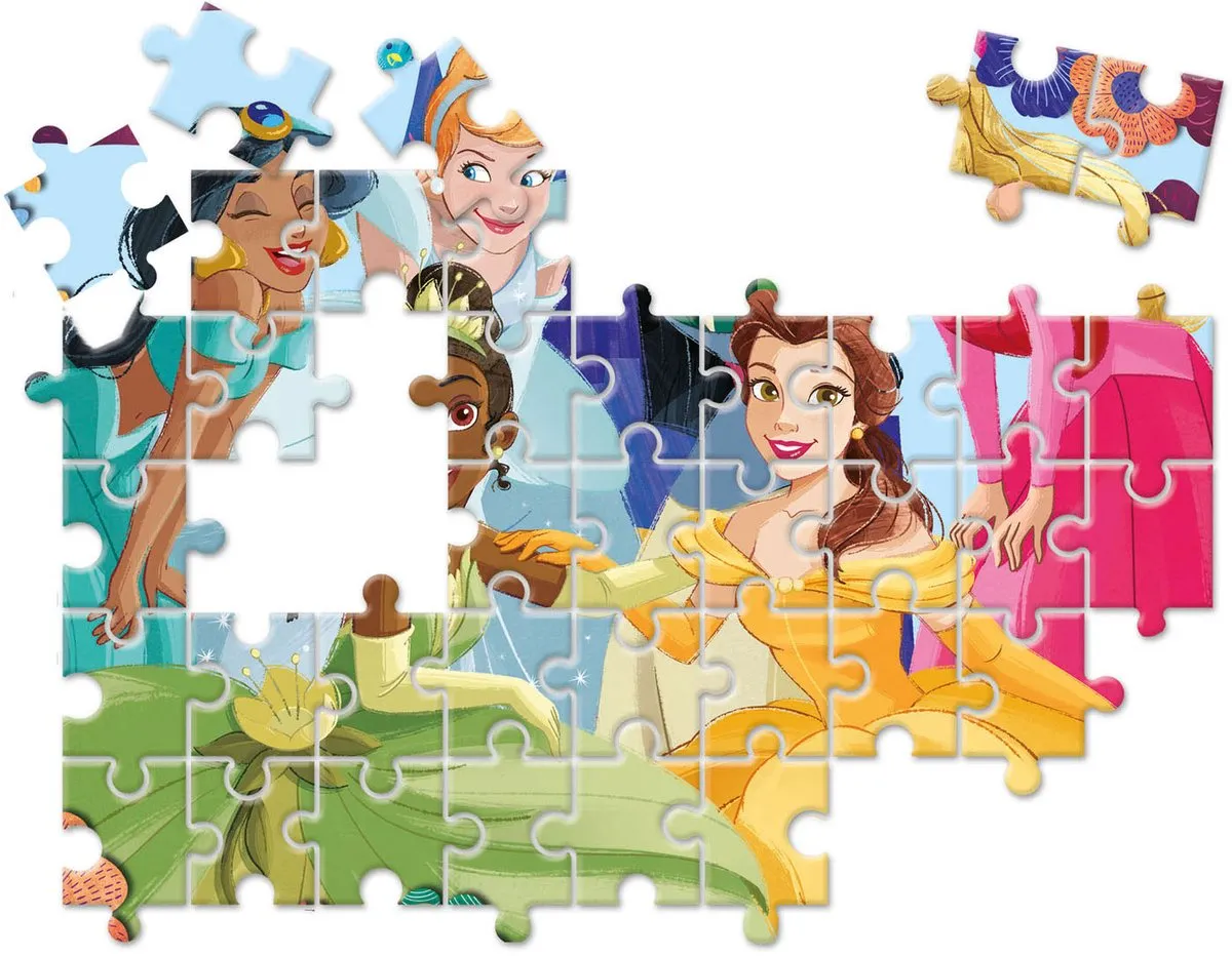 Clementoni Disney Princess Edukit 4-in-1 - Puzzel, Memory & Blokken - 18297 - afbeelding 6 van 6
