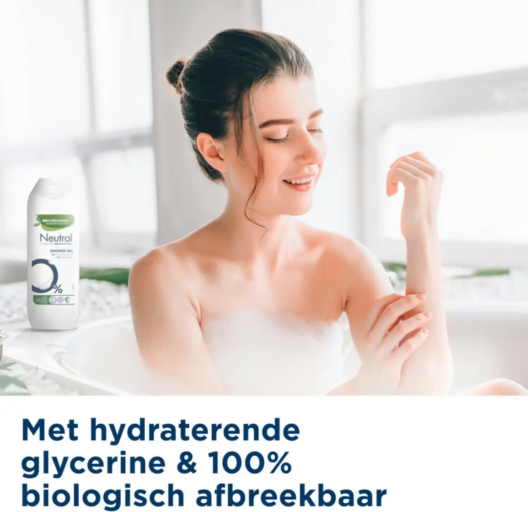 Neutral Douchegel Parfumvrij 250ml - 3 Stuks