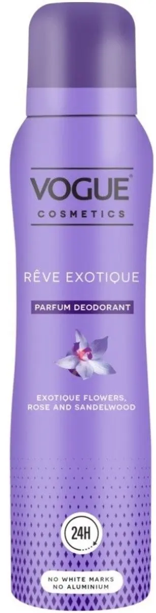 Vogue Reve Exotique Deodorant 150ml - 200ml (2x100ml)