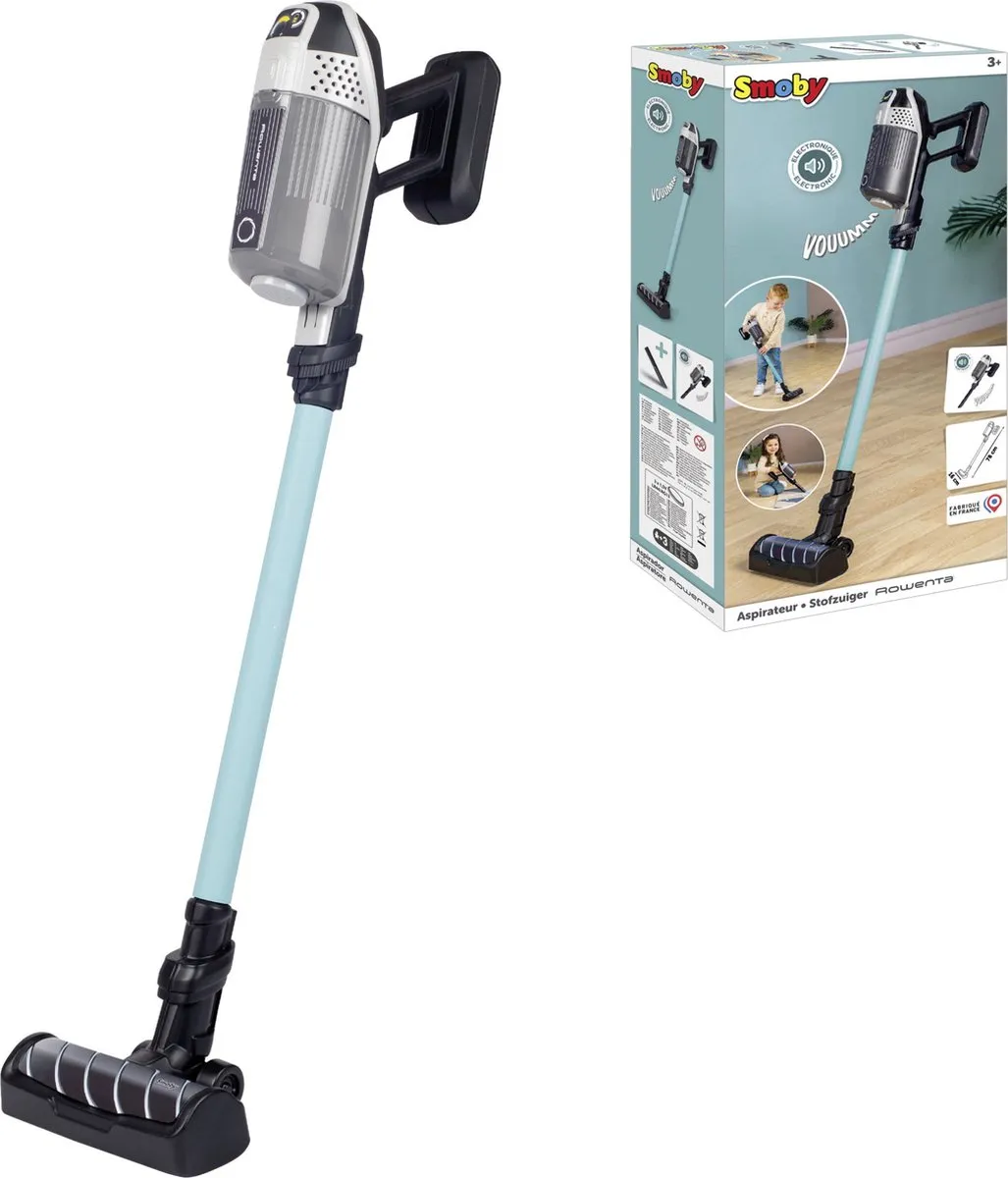 Smoby X Force Flex Draadloze Stofzuiger - 3 Accu's - Multi kleuren
