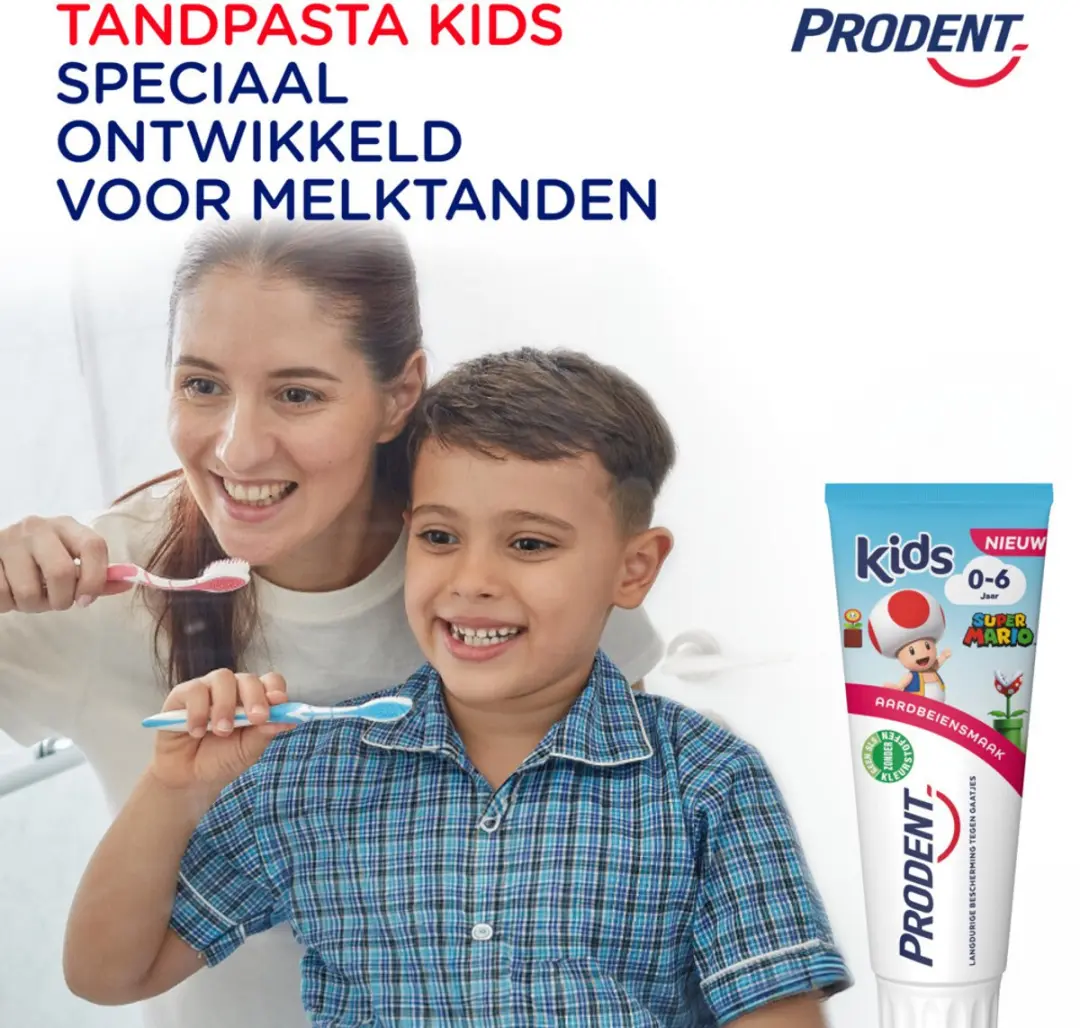 Prodent Super Mario Tandpasta 75ml - 5 Stuks