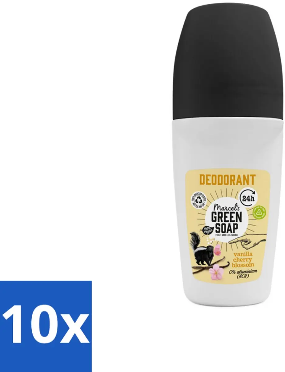 Marcel's Green Soap Deodorant Roller Vanilla & Cherryblossom 50ml