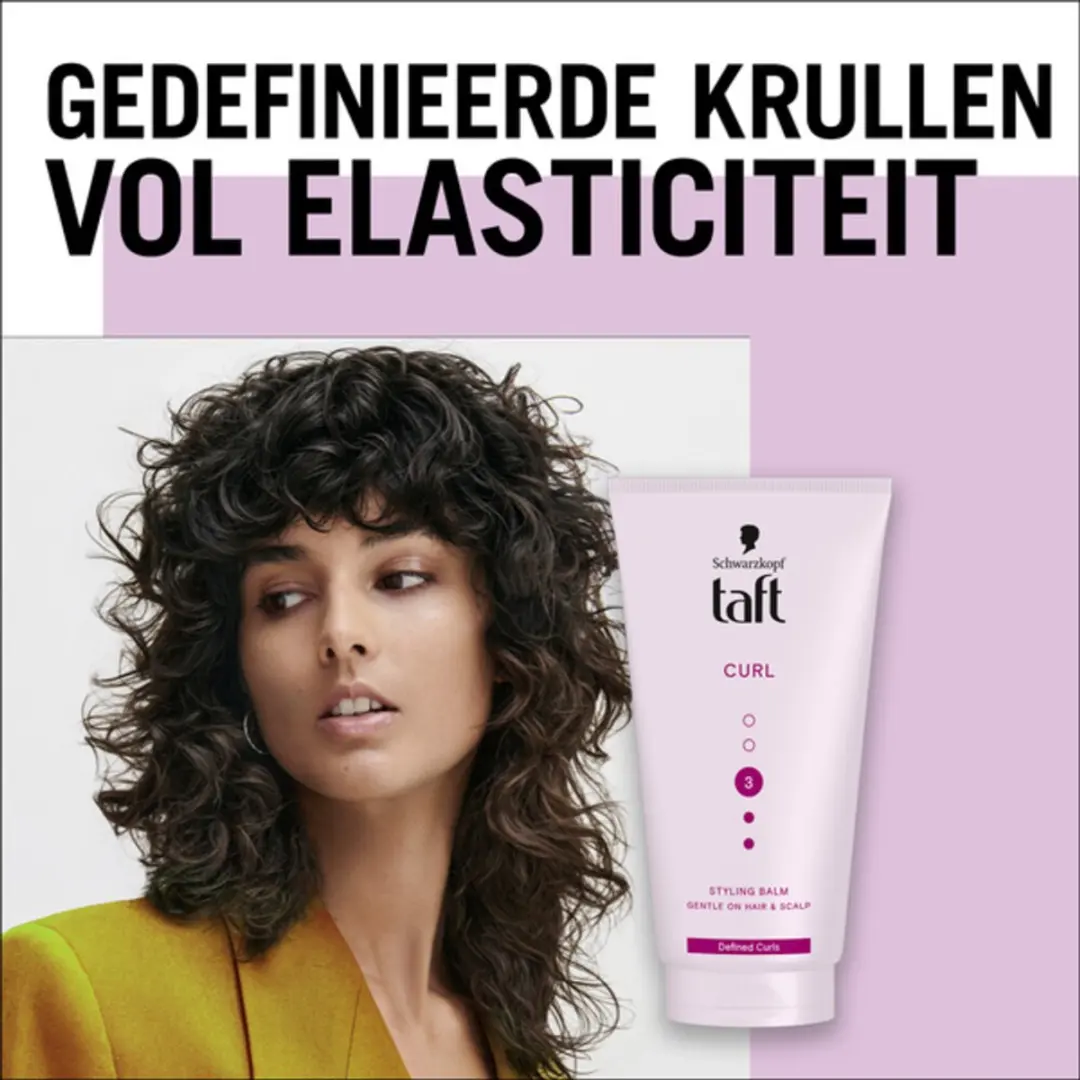 Taft Styling Balm Curl Hold 3 - 150ml - 4 Stuks