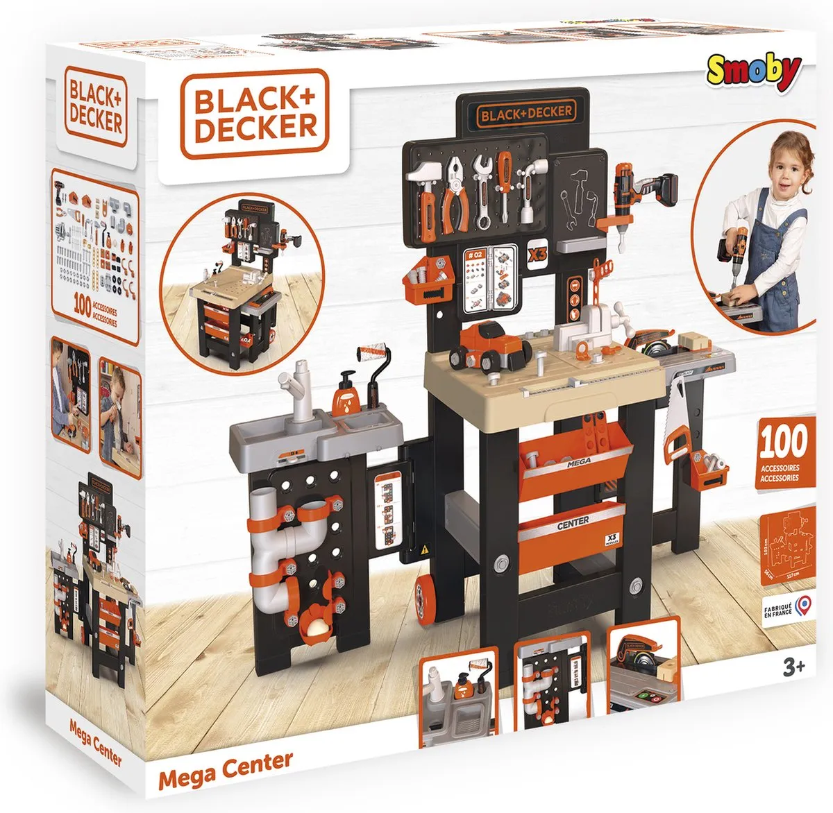 Smoby Black & Decker Mega Center Speelgoedwerkbank