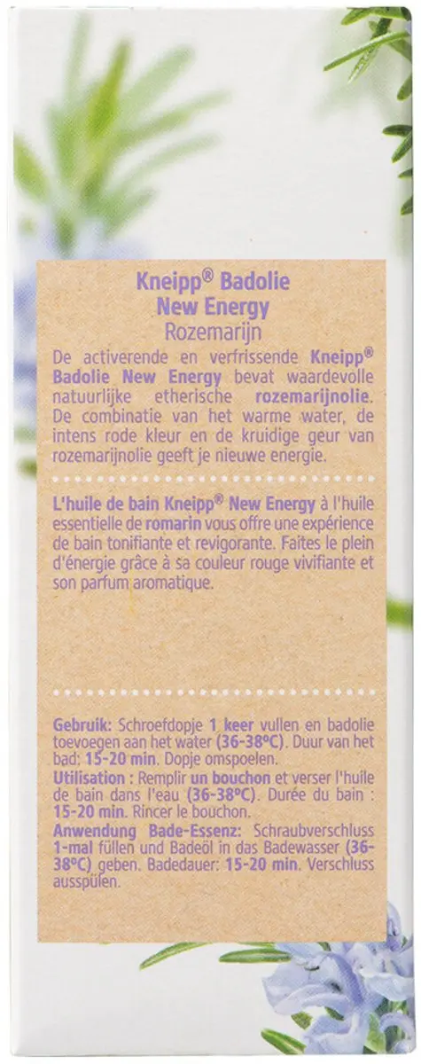 Kneipp Rozemarijn Badolie 100ml - 4 Stuks