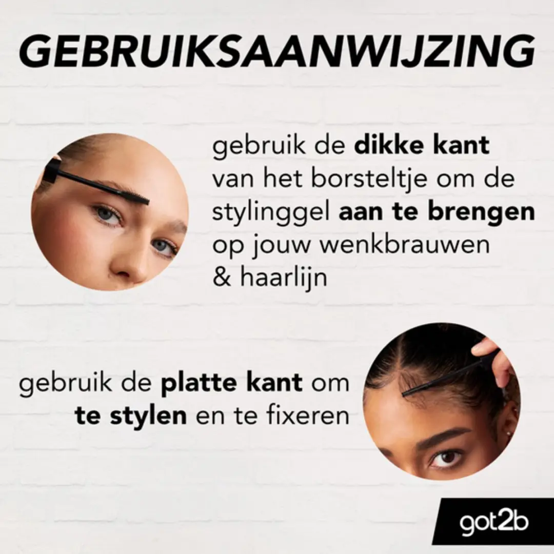 Got2B Wenkbrauwgel 4 Brows & Edges - 160ml - 10 Stuks