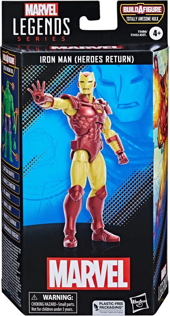 Hasbro Marvel Legends Iron Man Heroes Return Figuur - Multicolor - afbeelding 3 van 6