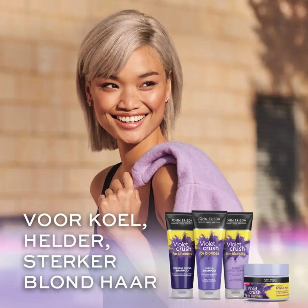 John Frieda Sheer Blonde Violet Crush Shampoo 250ml - 12 Stuks