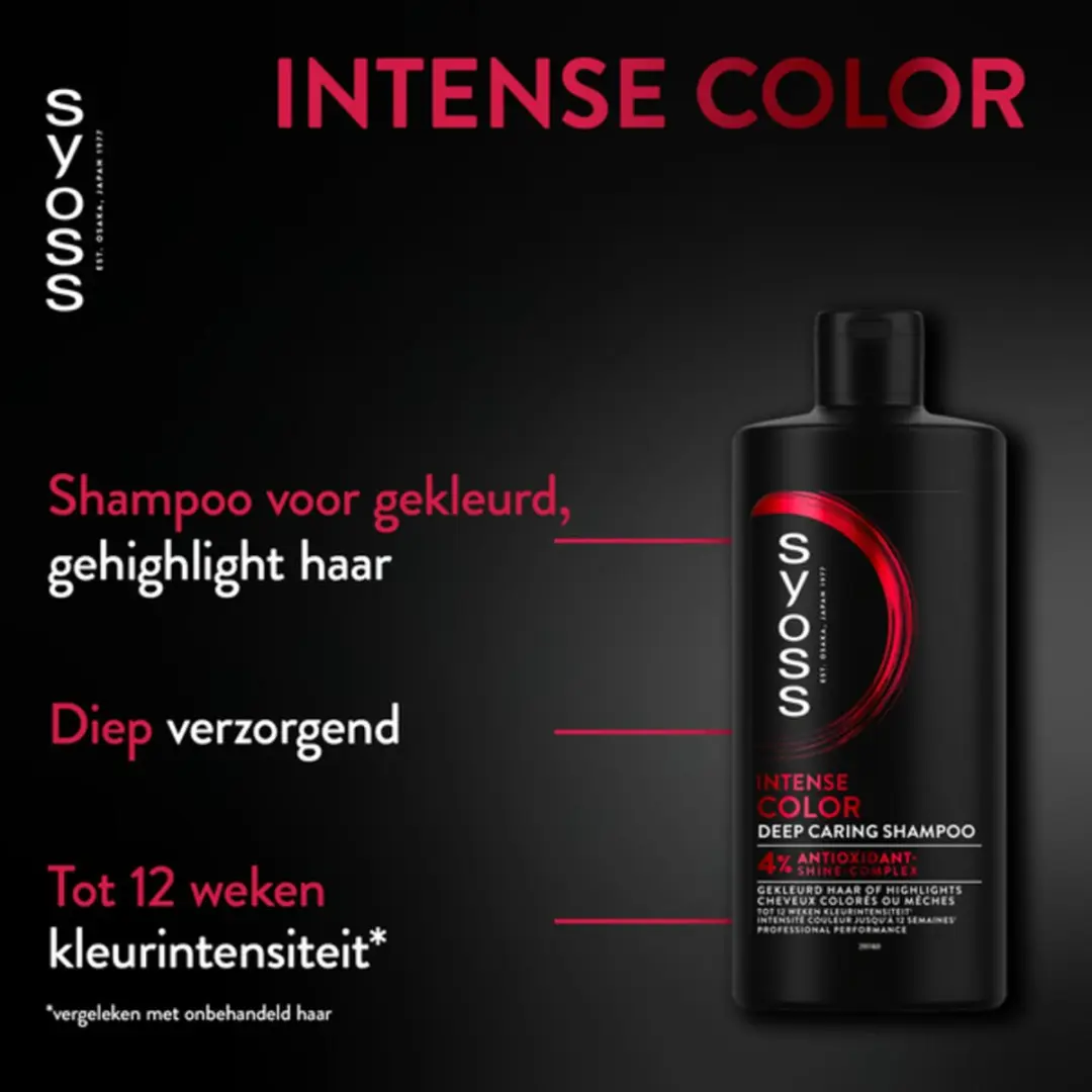 SYOSS Color Shampoo 440ml - 4 Stuks