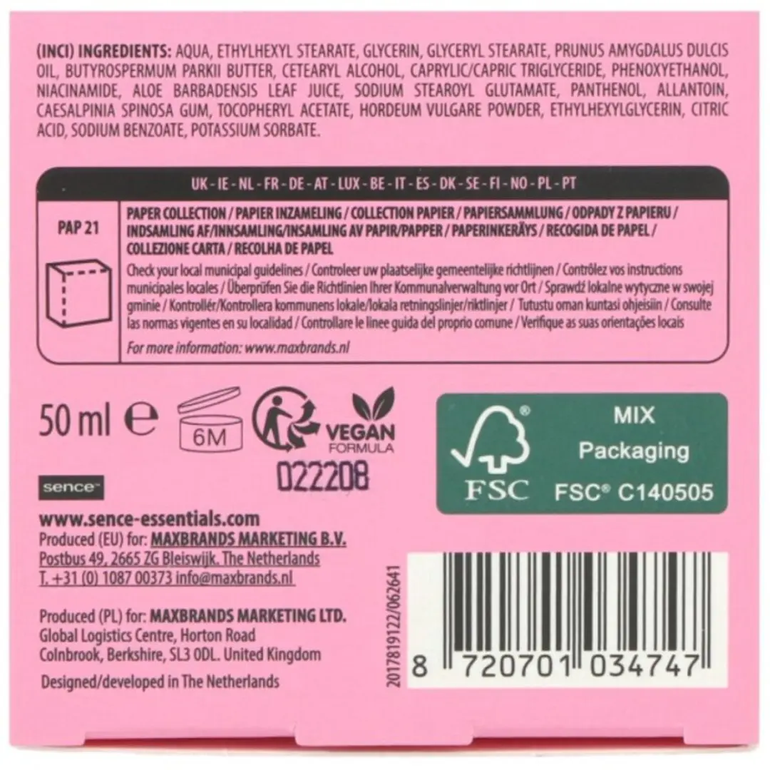 Sence Dagcrème Gevoelige Huid 50ml