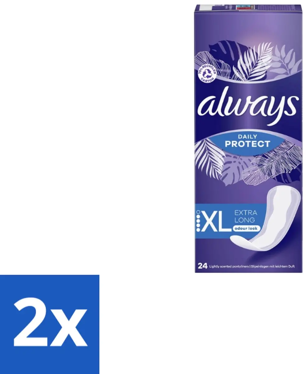 Always Inlegkruisjes Extra Long Wit
