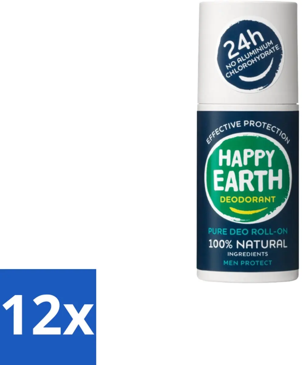 Happy Earth Men Protect Deodorant Roll-On 75ml