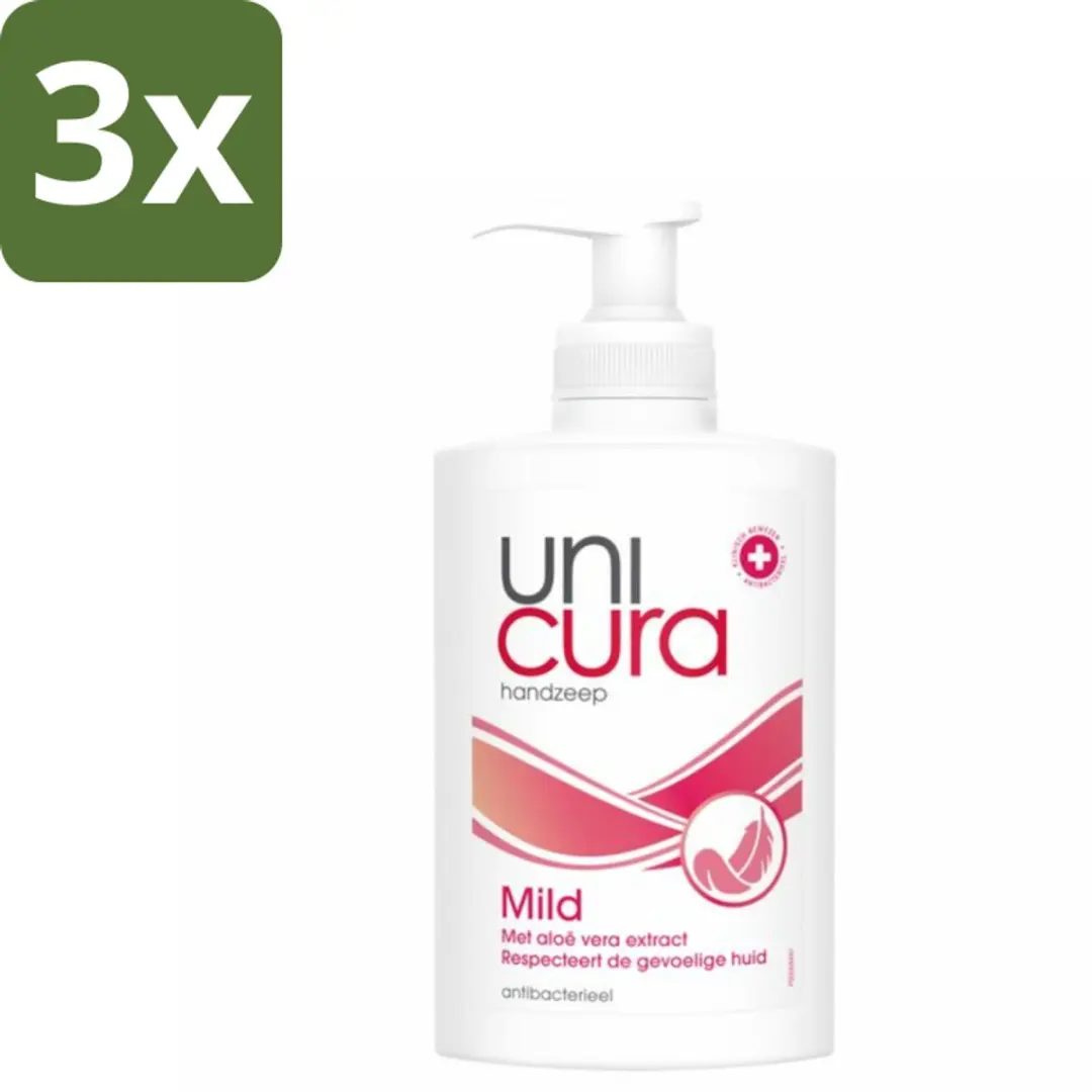 Unicura Vloeibare Handzeep Mild 250ml - 3 Stuks