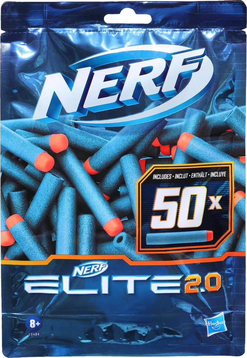 Nerf Elite 2.0 Pijltjes E9484EU4 - 50 Stuks - Multikleur