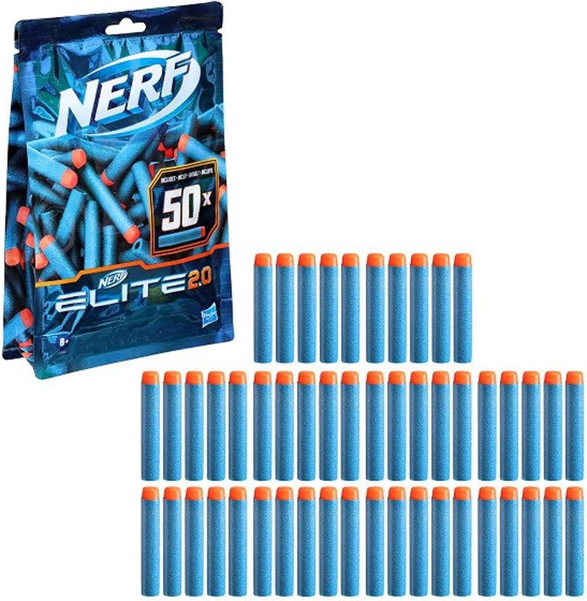 Nerf Elite 2.0 Pijltjes E9484EU4 - 50 Stuks - Multikleur