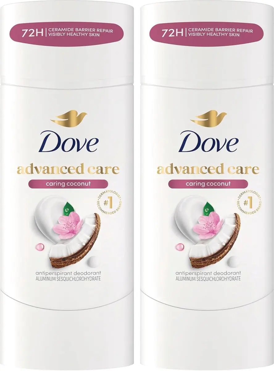 Dove Advanced Care Coconut Anti-Transpirant Stick 2x147g