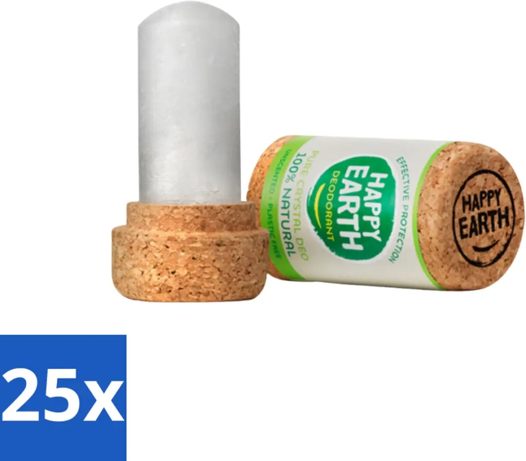 Happy Earth Deodorant Crystal Unscented 90g
