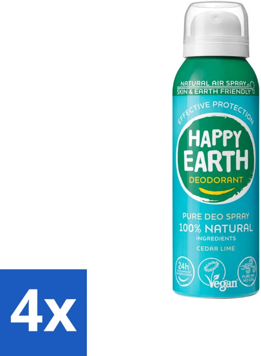 Happy Earth Natural Air Spray Cedar Lime