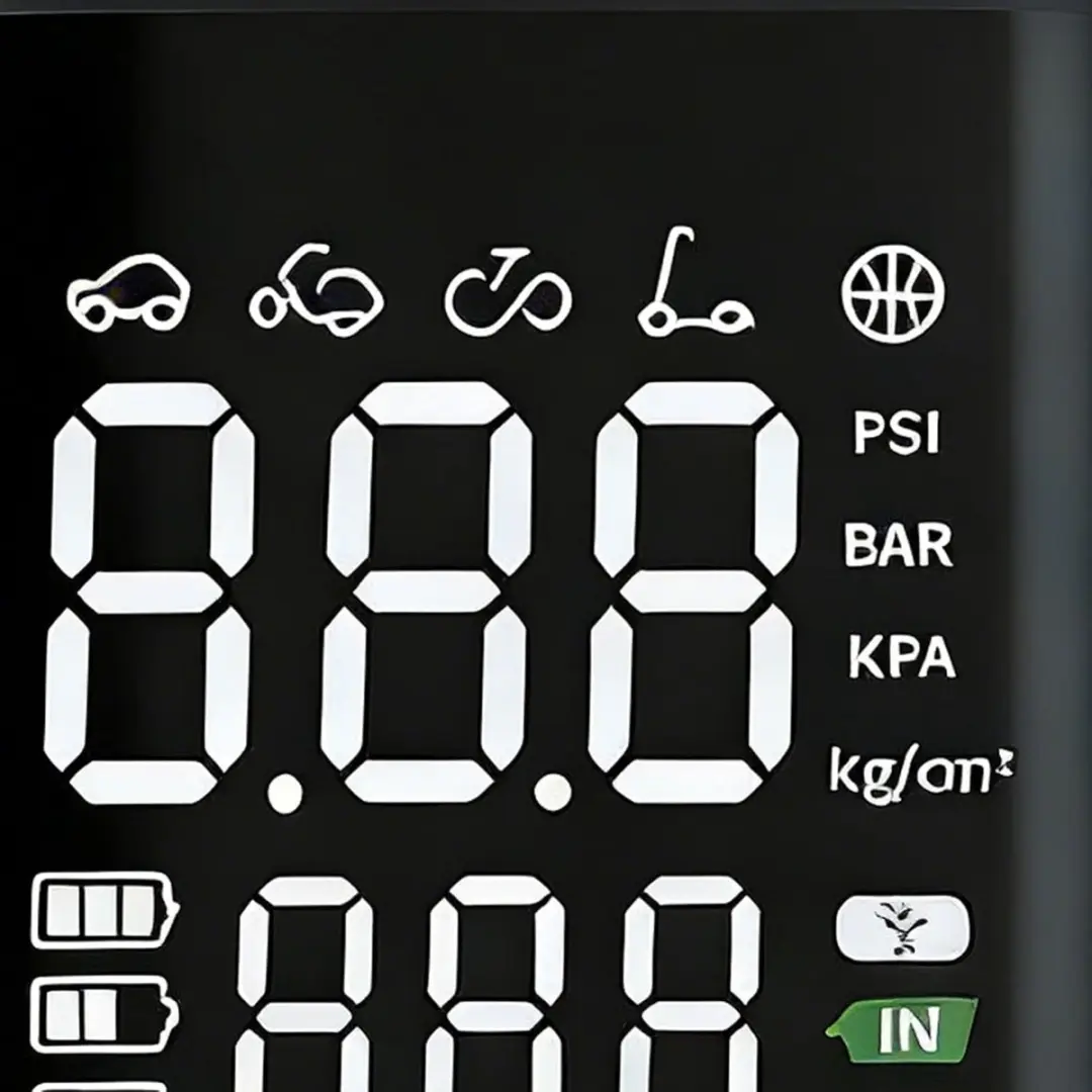 ECTEATOY Compressor Bandenpomp 150 PSI - 80W - Digitaal Display - Zwart