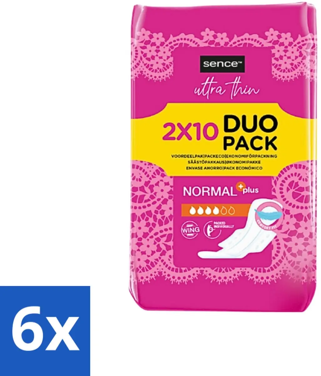 Sence Normaal Maandverband 60 Stuks (6x10)