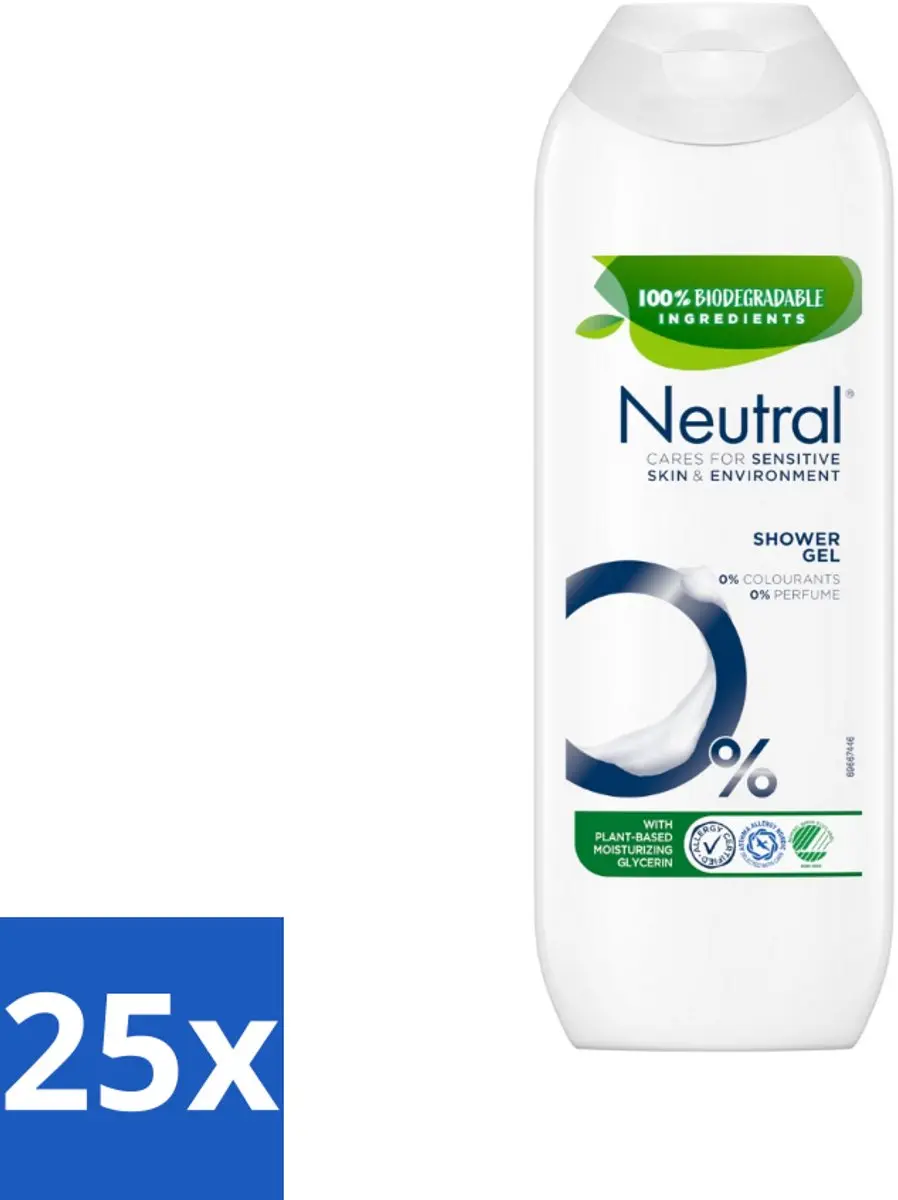 Neutral Douchegel Gevoelige Huid 0% Kleurstof & Parfum