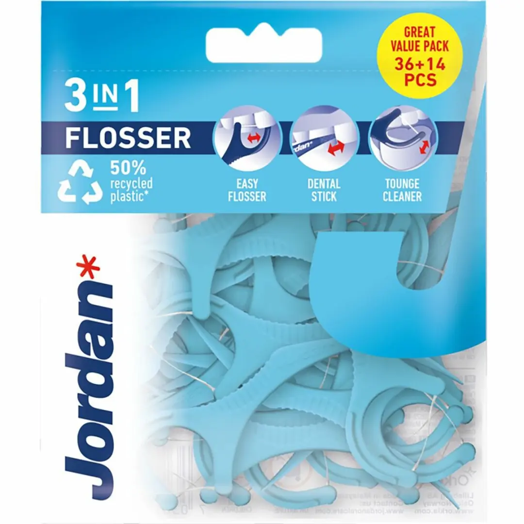 Jordan Flosser 3-in-1 - 50 Stuks (3x50)