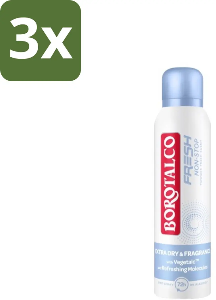 Borotalco Deodorant Spray Fresh Non-Stop 150ml