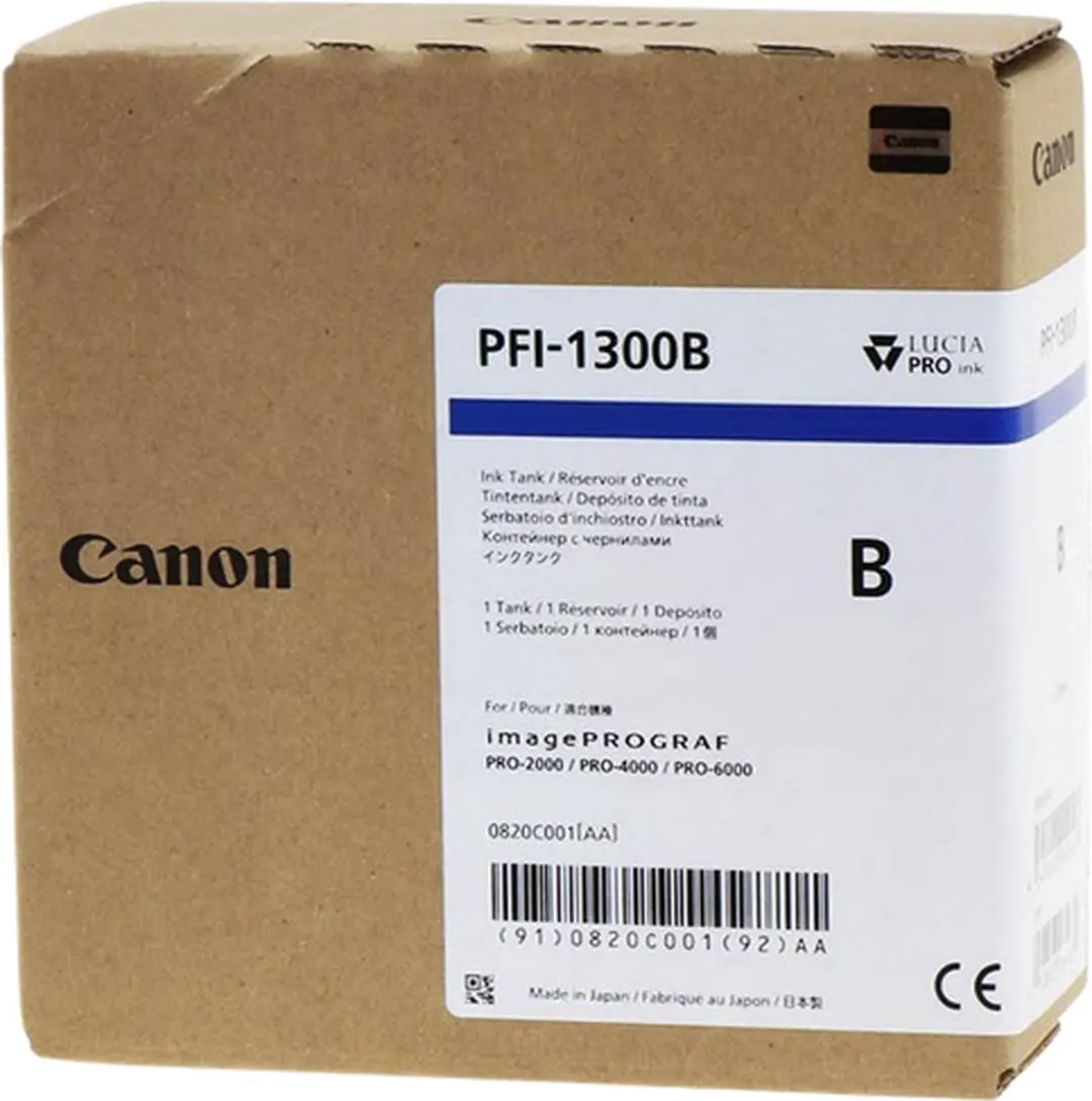 Canon PFI-1300B Inktcartridge Cyaan 330ml