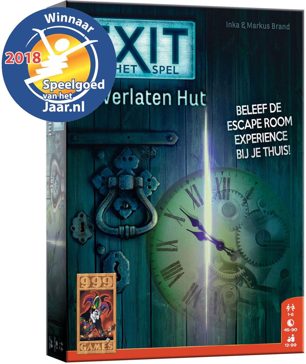 999 Games - EXIT - De Verlaten Hut - Breinbreker - Escape Room Spel