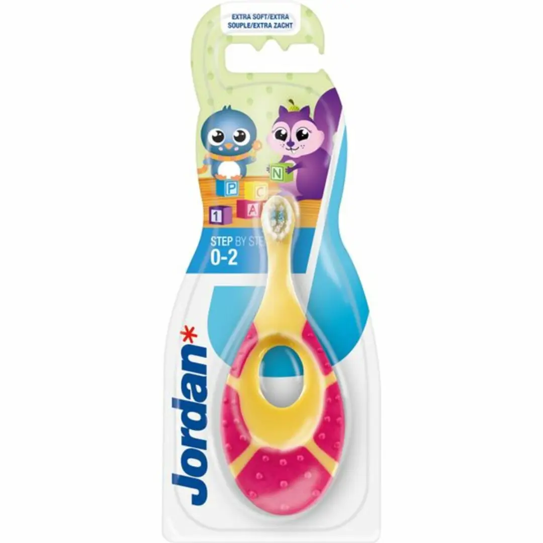 Jordan Tandenborstel Step 1 Baby 0-2 Jaar - 7 Stuks - Multicolor