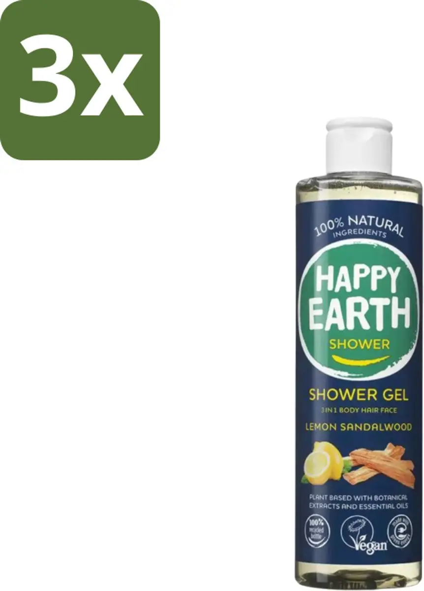 Happy Earth Men Protect Douchegel 300ml