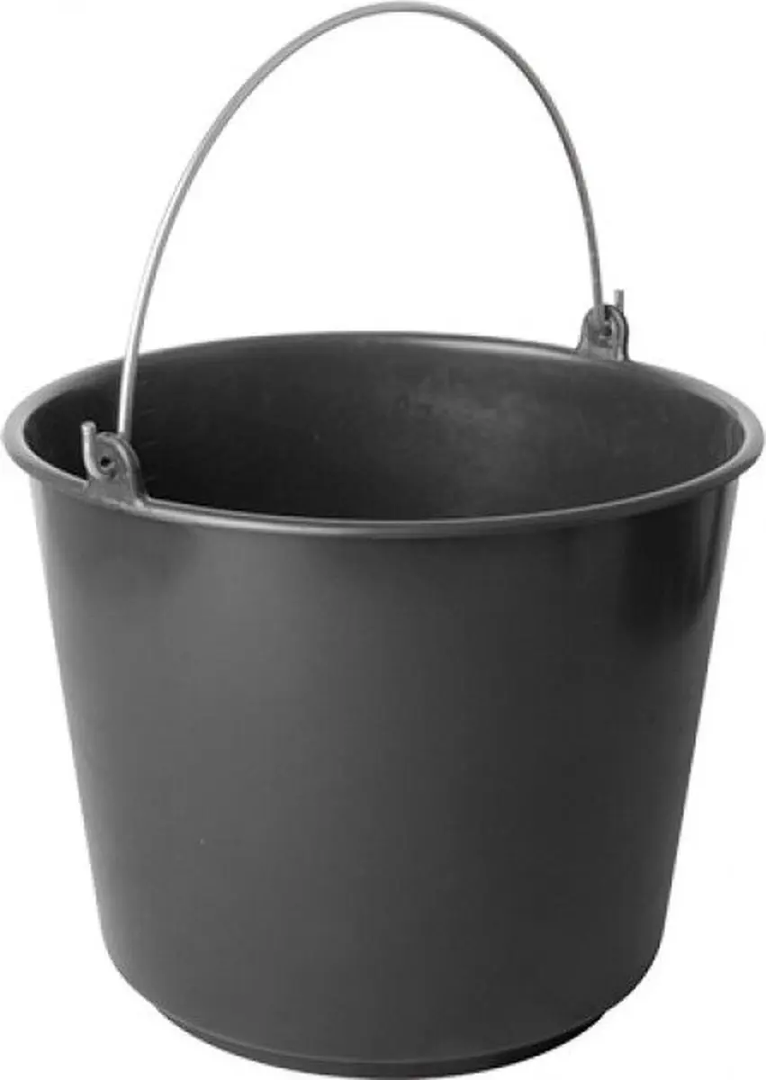 Kreuwel 4001 Bouwemmer 12L - Zwart