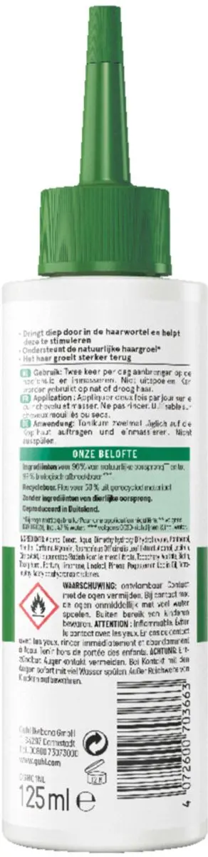 Guhl Kracht & Volume Scalp Tonic 125ml - 15 Stuks