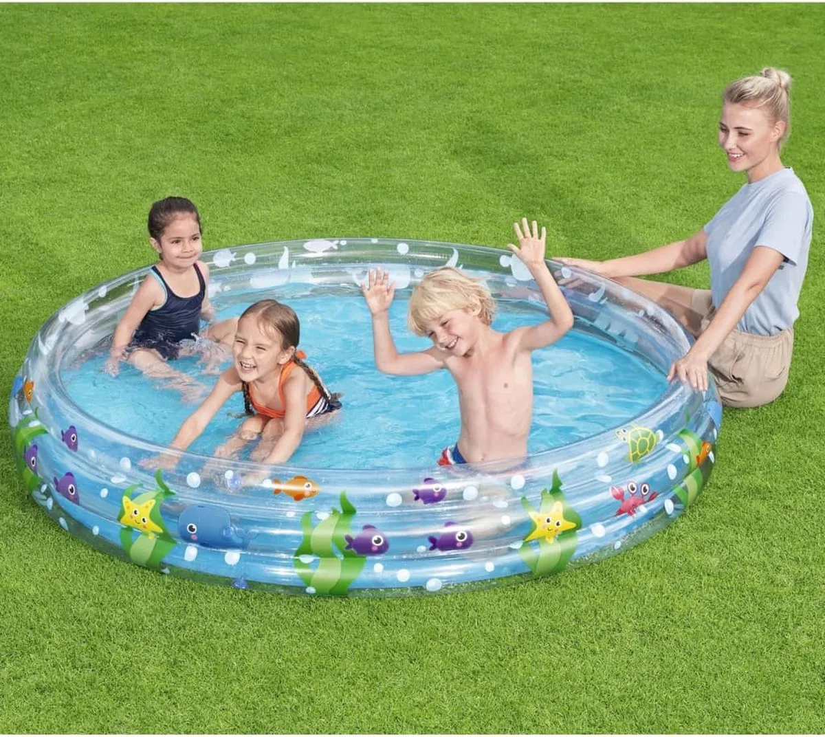 Bestway Deep Dive 3-Ring Kinderzwembad 183cm - Multicolor