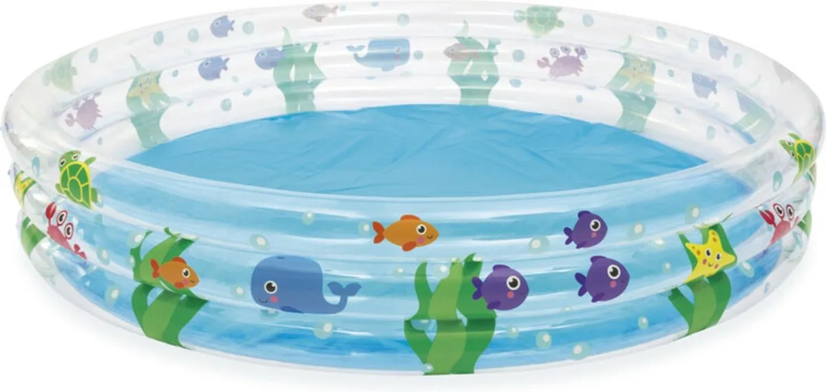 Bestway Deep Dive 3-Ring Kinderzwembad 183cm - Multicolor - afbeelding 6 van 11