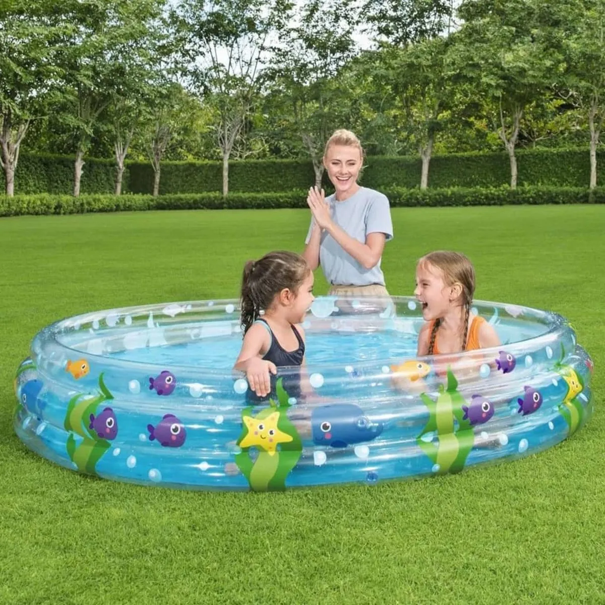Bestway Deep Dive 3-Ring Kinderzwembad 183cm - Multicolor