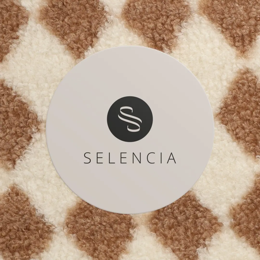 Selencia Teddy Sleeve Laptophoes 16 inch - Checks